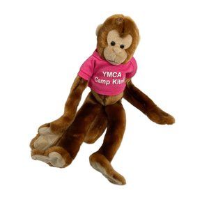 It's All Greek To Me Plush Brown Monkey Hugger W/Sticky Hands Stuffed Animal